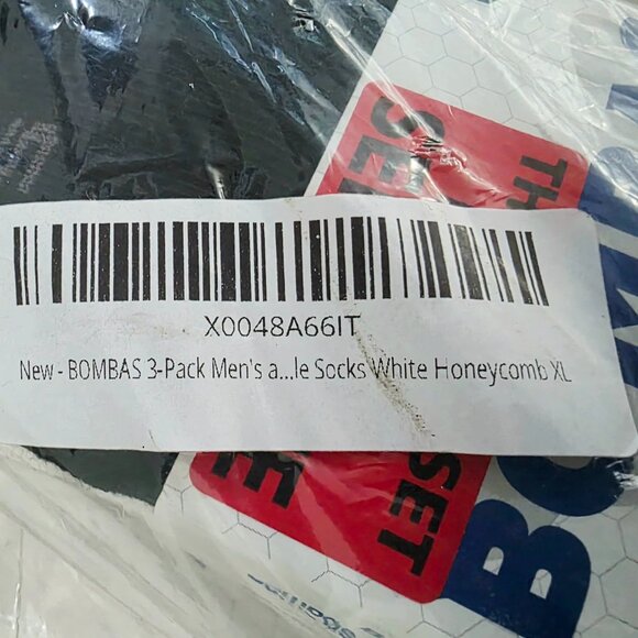 NWT Men's Bombas 3-Pack Ankle Socks, Black, XL - Picture 10 of 10